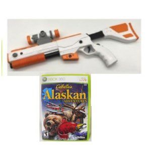 Xbox 360 Cabela's Top Shot Rifle Controller w/ scopes + Hunting Game